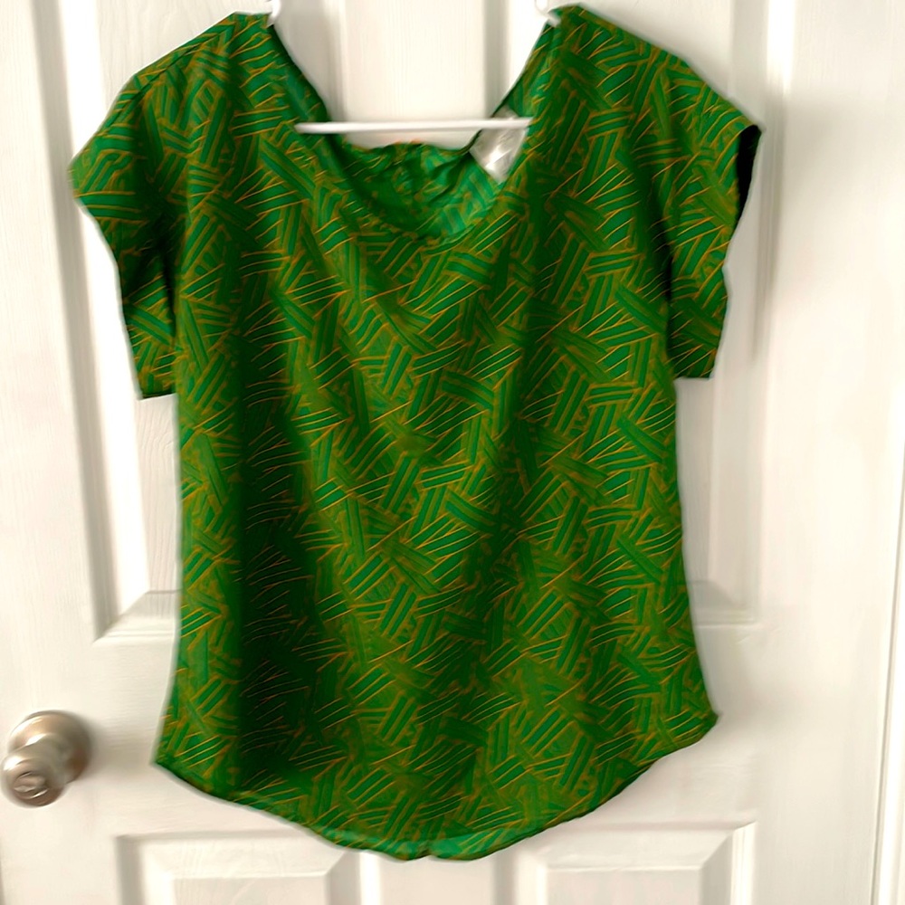 Green/marigold Jella Couture Blouse